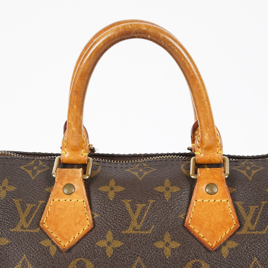 Louis Vuitton Monogram Speedy 25 Brown Canvas Handbag Used M41528 07A256978431