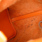 HERMES Picotin PM 18 Taurillon Clemence Orange Handbag Bag 05E0119250016