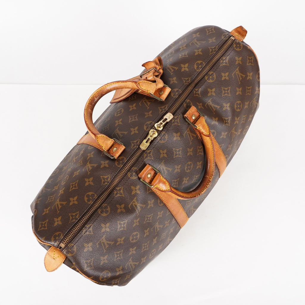 LOUIS VUITTON Keepall 50 Monogram Boston Bag Brown vintage M41426 05E274290013