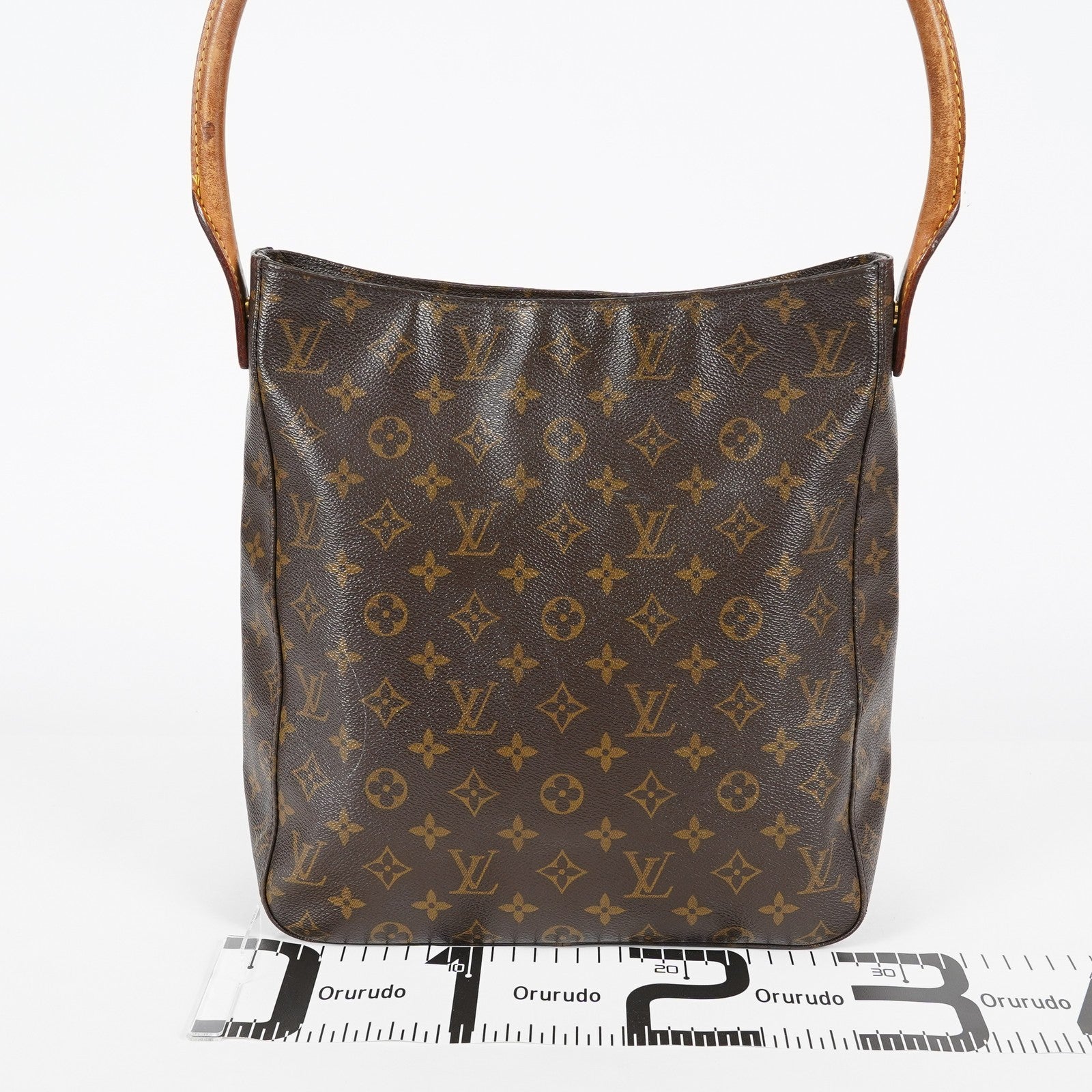 Louis Vuitton Looping GM Monogram Brown Shoulder Bag M51145 Vintage 07E163300012