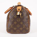 Louis Vuitton Speedy 25 M41528 Monogram Canvas Boston Handbag Brown 07E057150004