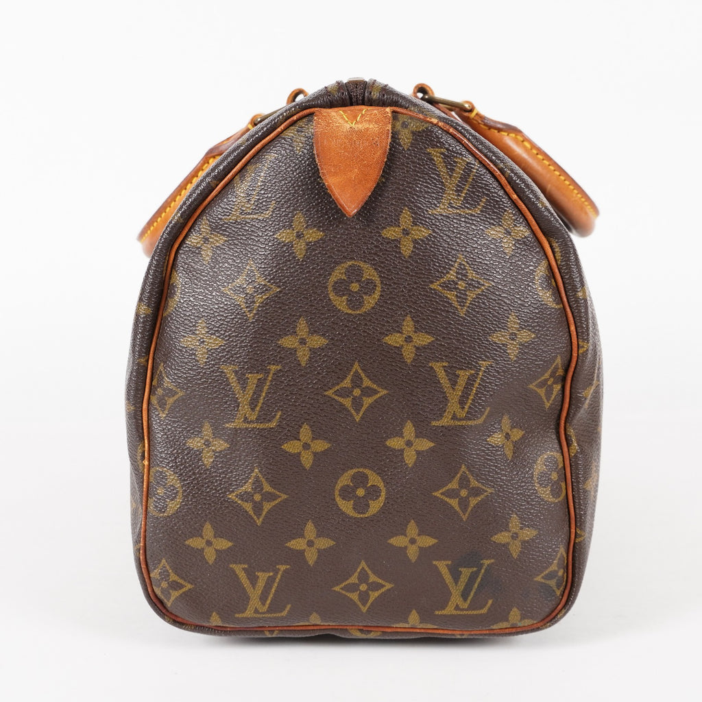 Authentic Louis Vuitton Monogram Speedy 30 Handbag vintage M41526 05E076050013