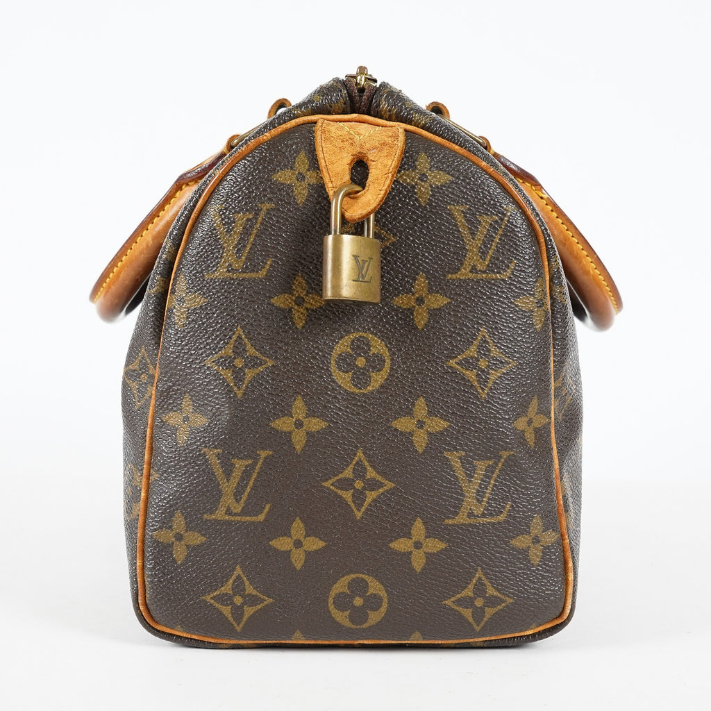 Louis Vuitton Speedy 25 M41528 Monogram Canvas Brown Used Handbag 09M346344808