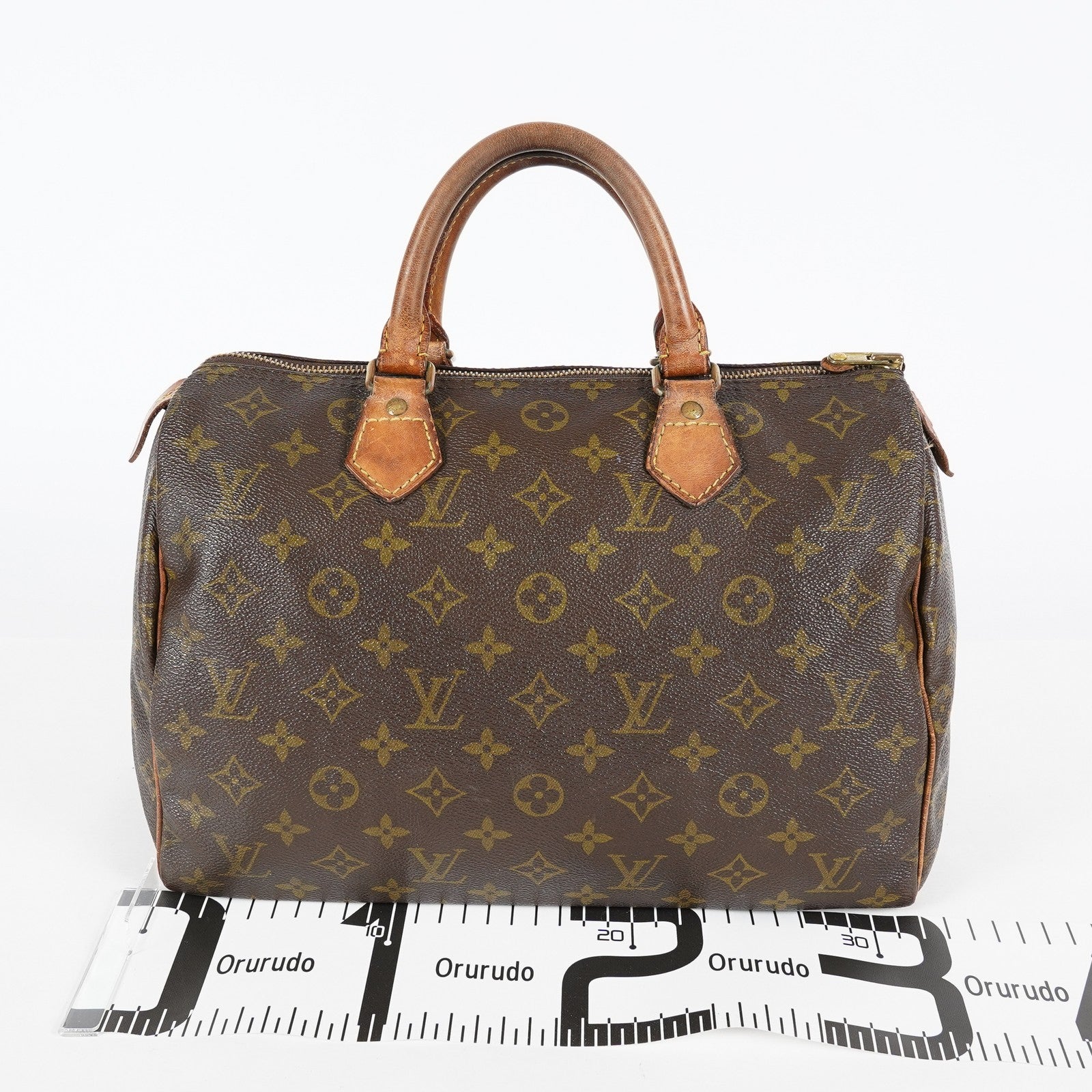 Louis Vuitton Monogram Speedy 30 Hand Bag M41526 Brown Vintage Used 07P034273507