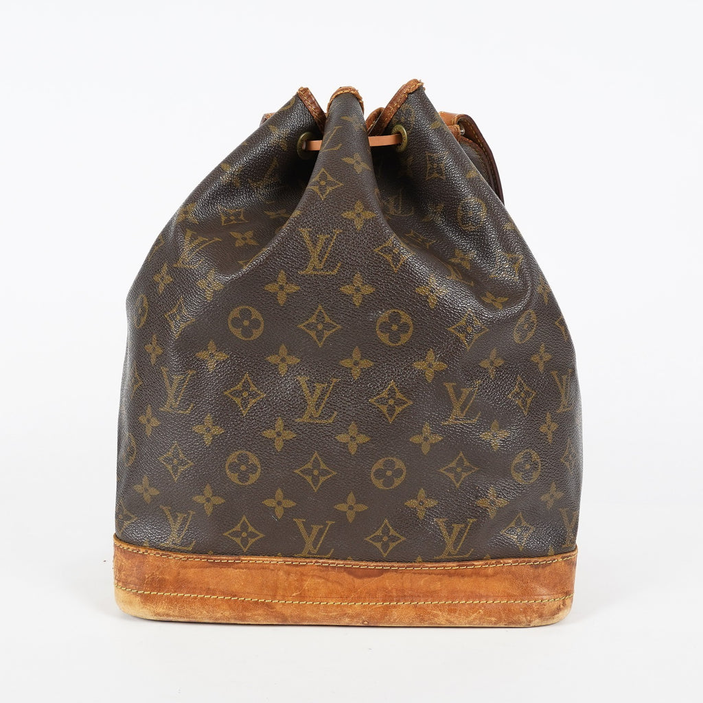 Louis Vuitton Noe M42224 Monogram Canvas Brown Drawstring Bag Used 07A172688431
