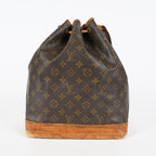 Louis Vuitton Noe M42224 Monogram Canvas Brown Drawstring Bag Used 07A172688431