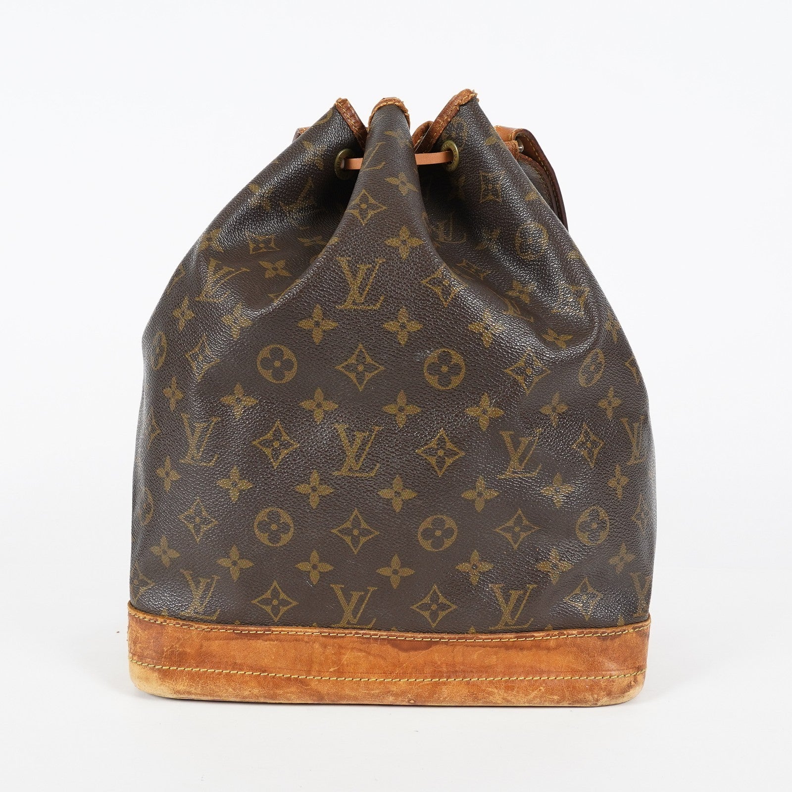 Louis Vuitton Noe M42224 Monogram Canvas Brown Drawstring Bag Used 07A172688431