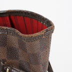 Louis Vuitton N51105 Damier Ebene Neverfull MM Tote Bag Brown Used 07E064730027