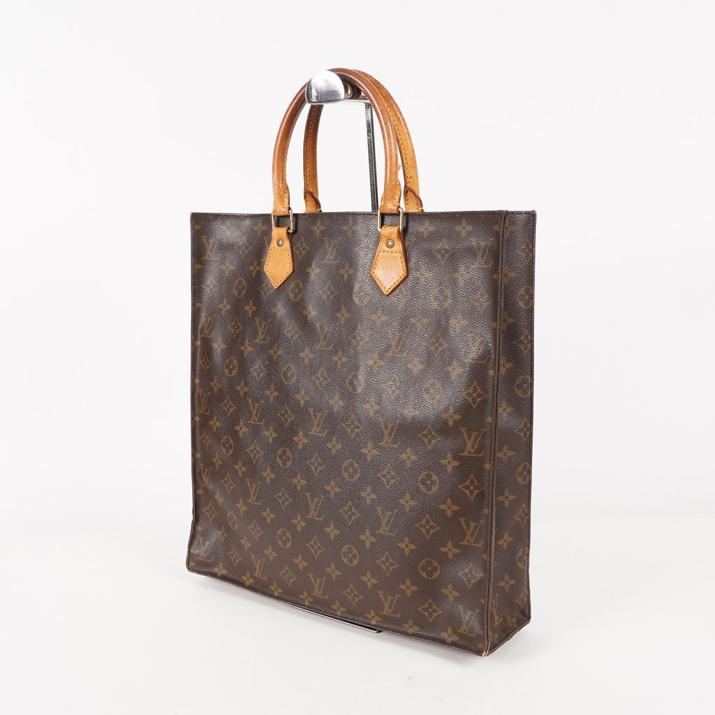 LOUIS VUITTON Sac Plat Handbag Monogram Canvas Brown M51140 06E441980004