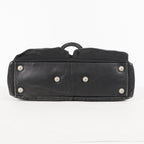 Coach Varick Briefcase Business Bag Brown Nylon Leather Tablet Laptop XY90
