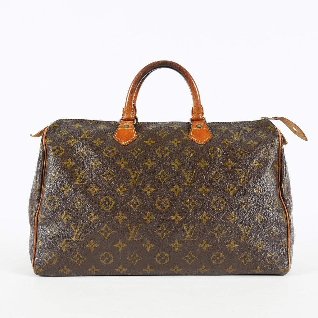 Louis Vuitton Speedy 35 M41524 Monogram Canvas Brown Used Handbag 01E054950021