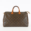 Louis Vuitton Speedy 35 M41524 Monogram Canvas Brown Used Handbag 01E054950021