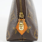 Louis Vuitton Pochette Cosmetique PM M47515 Monogram Used Pouch Bag 09E031760006
