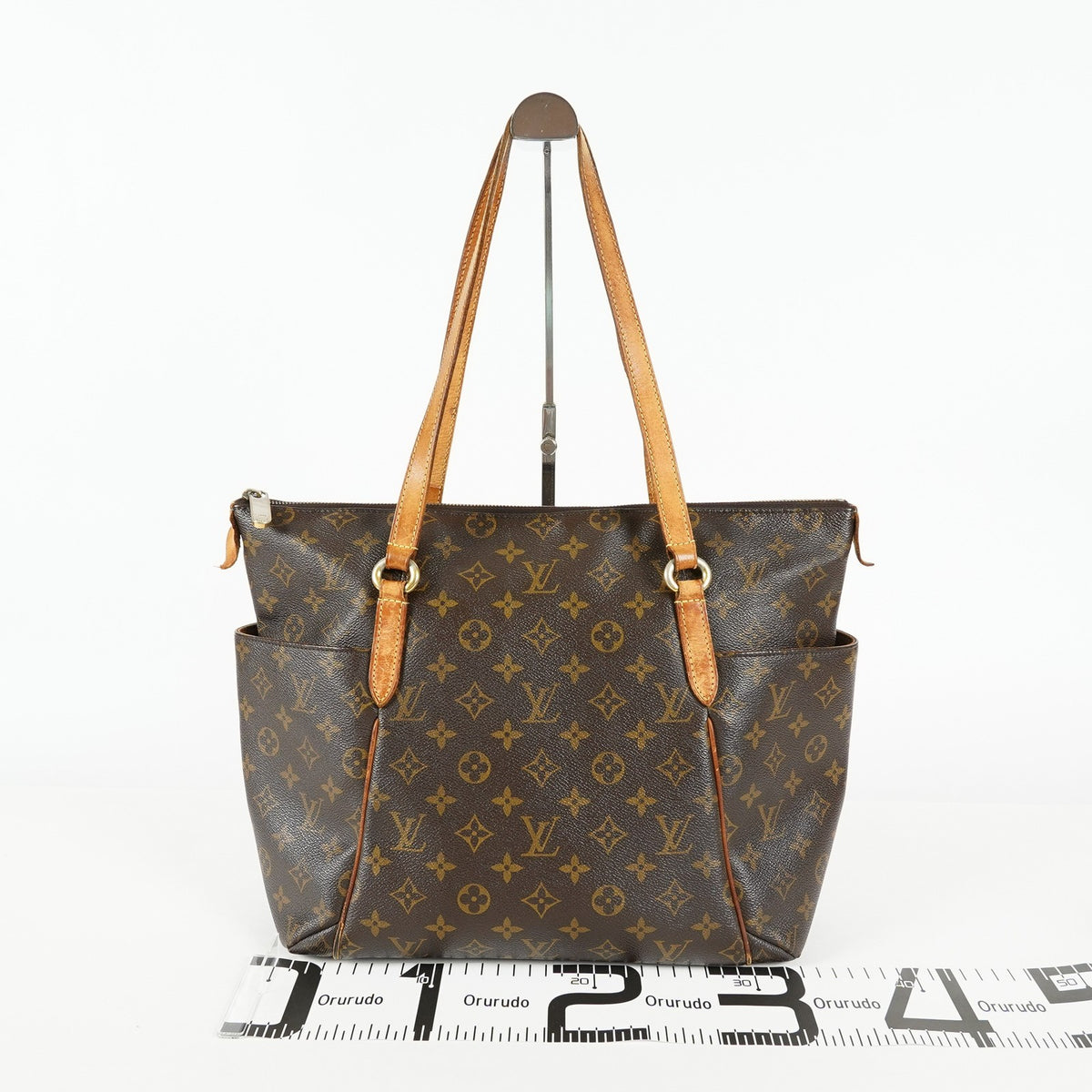 Louis Vuitton Totally MM M56689 Monogram Canvas Brown Used Tote Bag 09A033432009