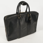 Louis Vuitton Porte Documan Voignage Business Bag Briefcase black XY58