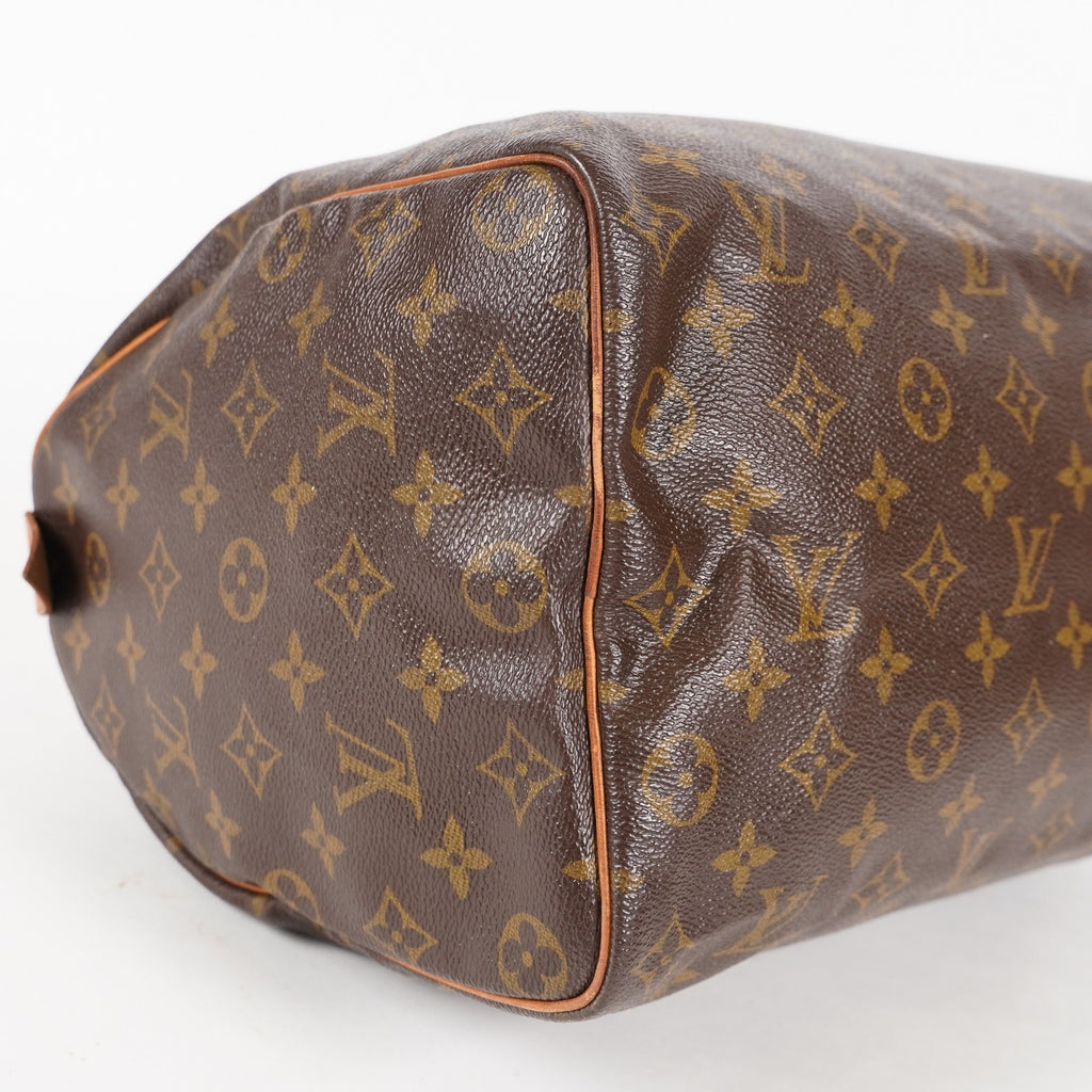 Authentic Louis Vuitton Monogram Speedy 35 M41524 vintage Handbag 05E216160013