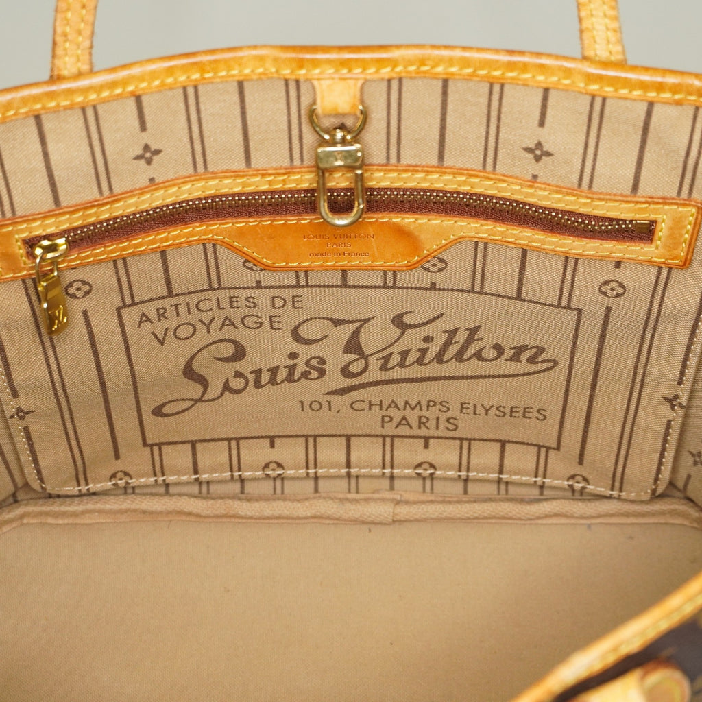 Louis Vuitton Neverfull PM M40155 Monogram Canvas Brown Tote Bag 09E084730011