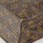 Louis Vuitton Sac Plat M51140 Monogram Canvas Brown Used Tote Bag 09E192530010