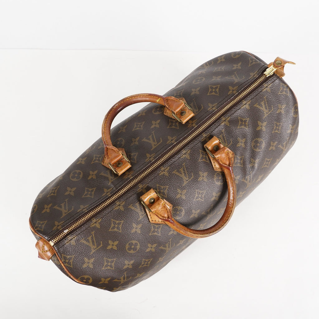 Authentic Louis Vuitton Monogram Speedy 40 Hand Boston Bag M41522 01E095830030
