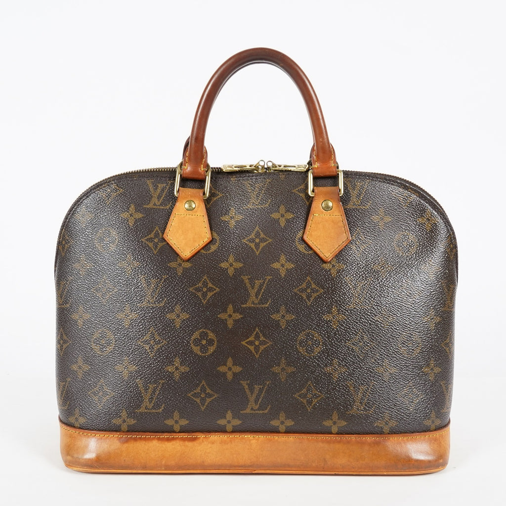 Louis Vuitton Alma PM M51130 Monogram Canvas Brown Handbag Vintage 08A382860003