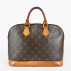 Louis Vuitton Alma PM M51130 Monogram Canvas Brown Handbag Vintage 08A382860003