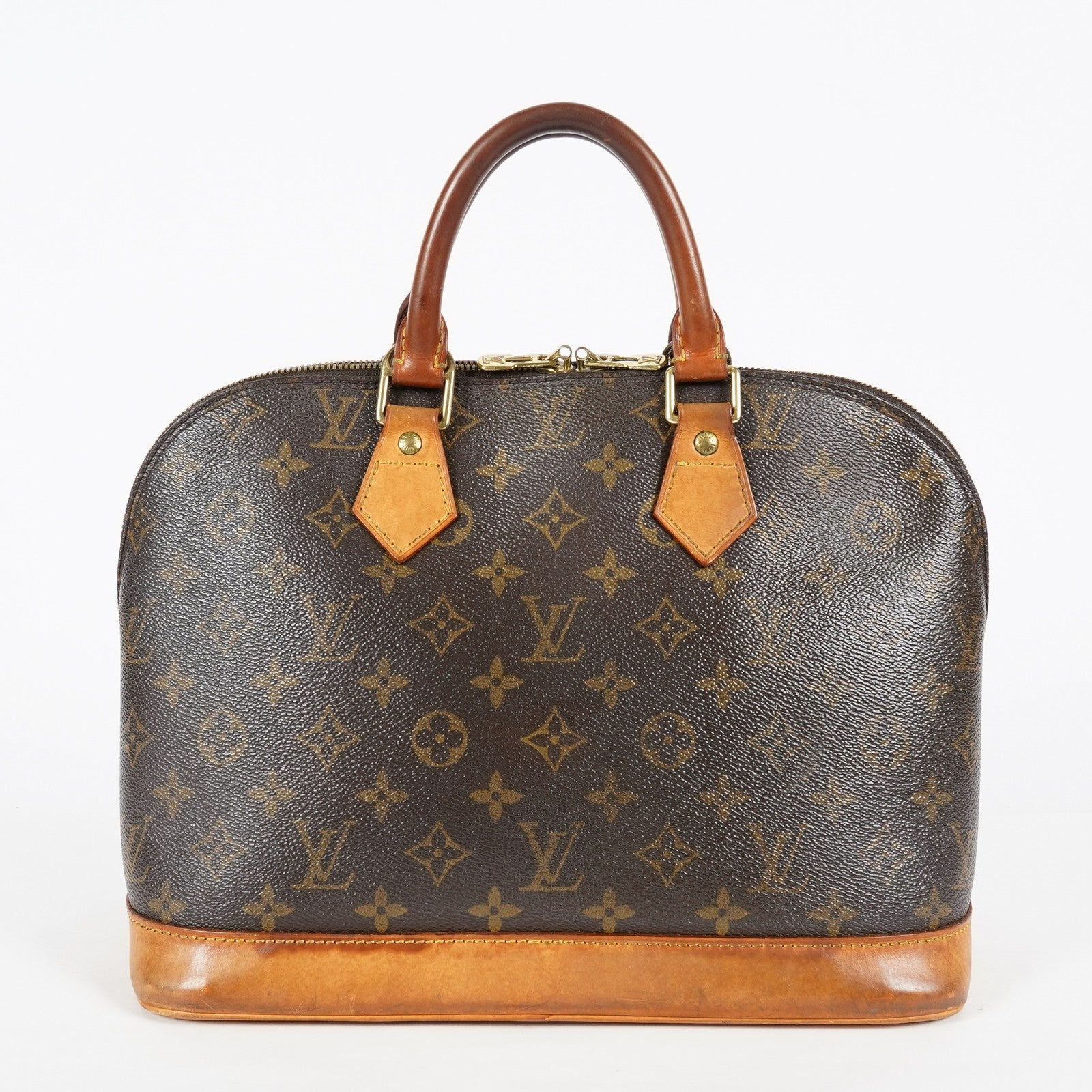 Louis Vuitton Alma PM M51130 Monogram Canvas Brown Handbag Vintage 08A382860003