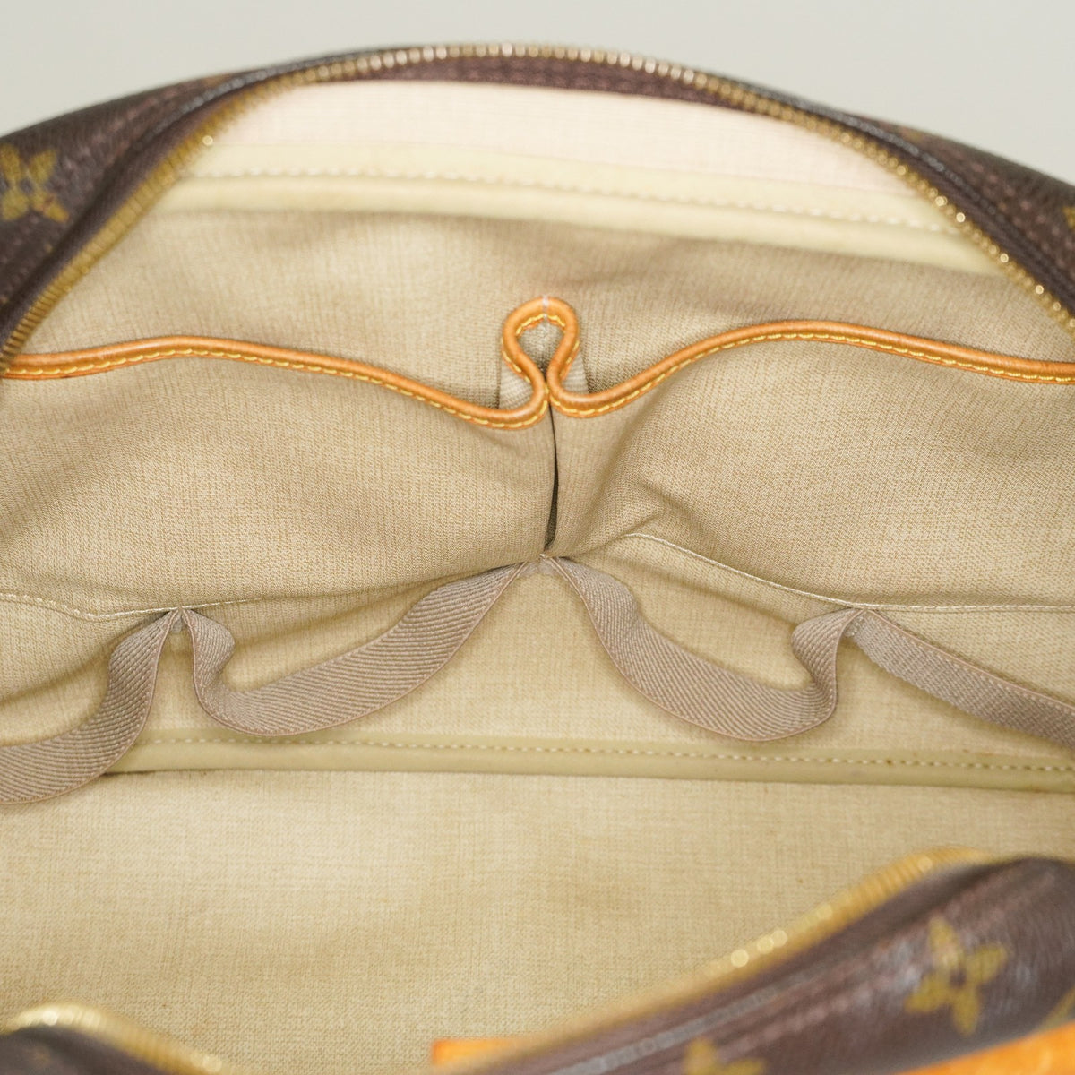 Louis Vuitton Deauville M47270 Monogram Canvas Brown Used Handbag 09M452945808