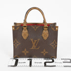 Louis Vuitton OnTheGo PM Monogram Reverse Canvas Tote M46373 Brown 07E0920130030