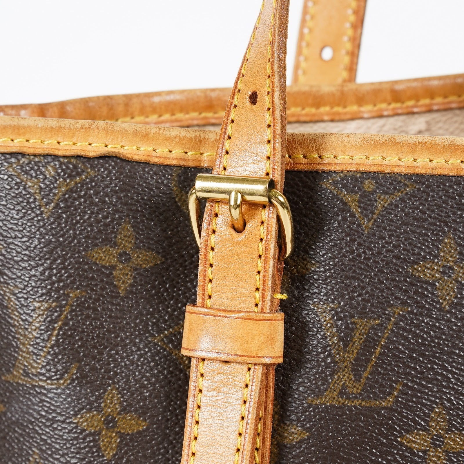 Louis Vuitton Bucket GM M42236 Monogram Canvas Brown Tote Bag Used 08E182310010