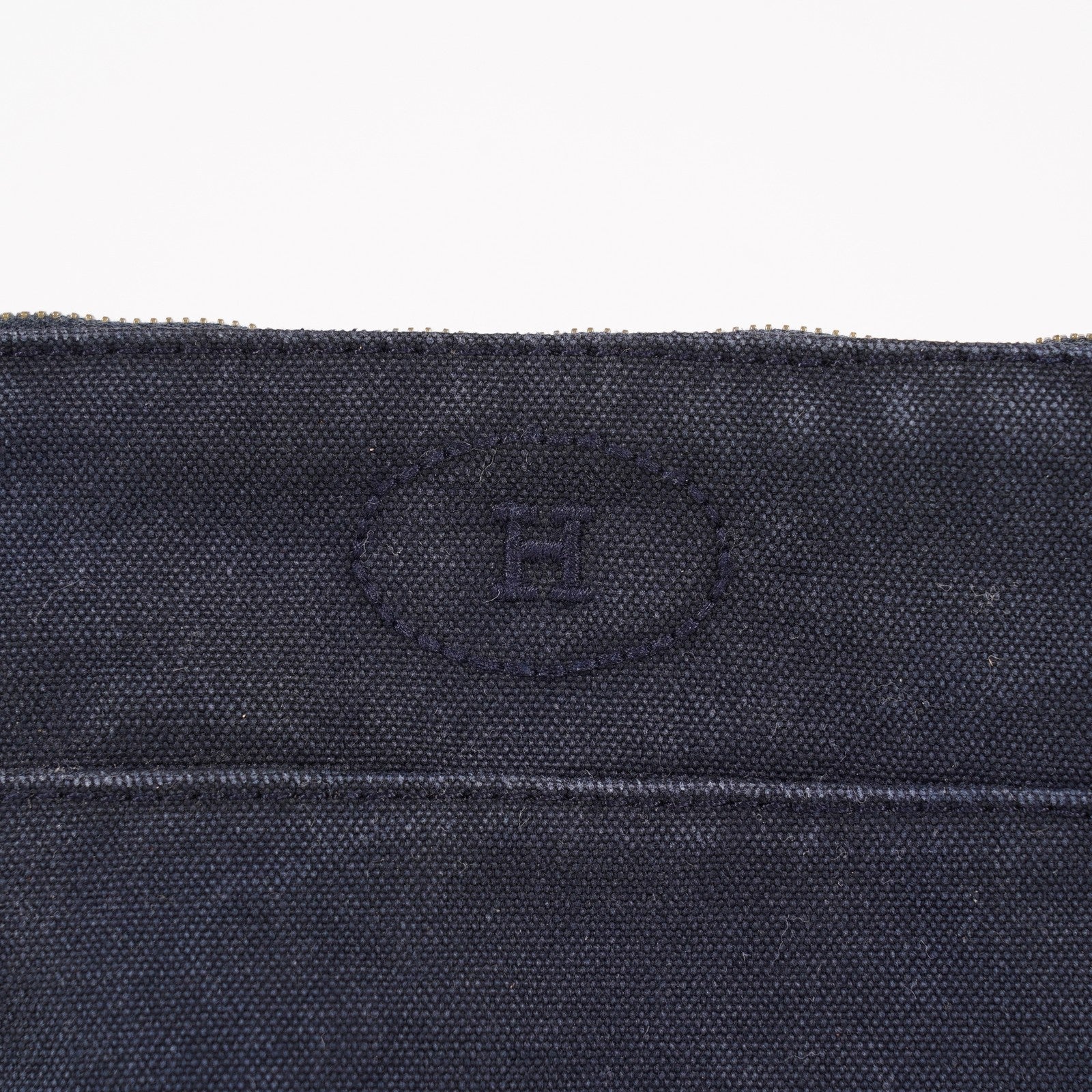 Authentic HERMES Bolide Pouch PM Canvas Black 06E01605027