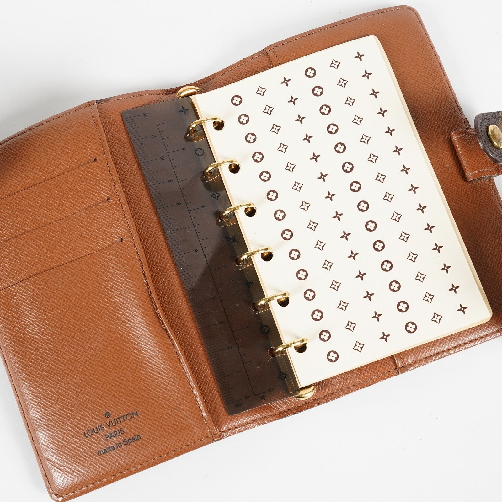 Louis Vuitton Monogram Agenda PM Notebook Cover R20005 Brown Used 08E21825007