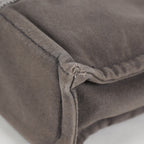 Hermes Fourre-Tout PM Tote Bag Canvas Gray Used Vintage Handbag 07E13825007