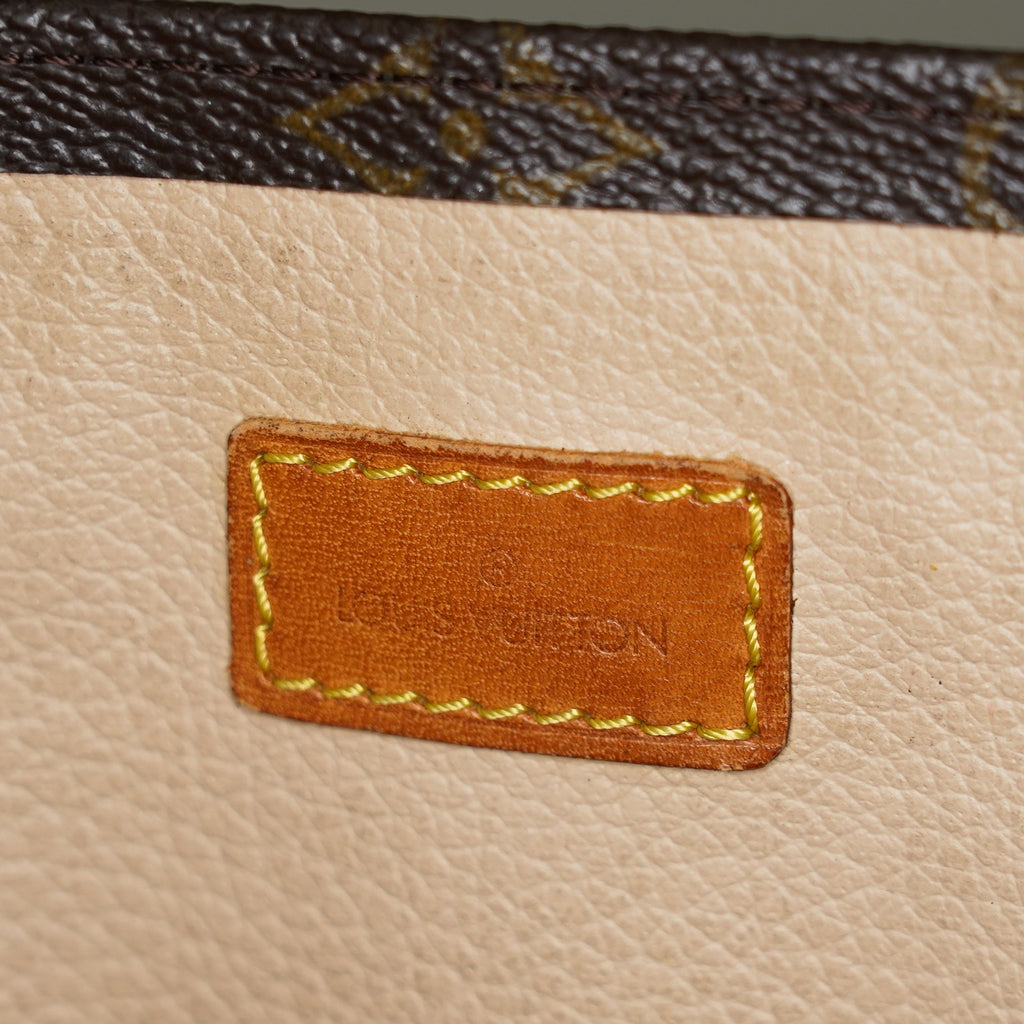 LOUIS VUITTON Sac Plat Handbag Monogram Canvas Brown M51140 06E092310012