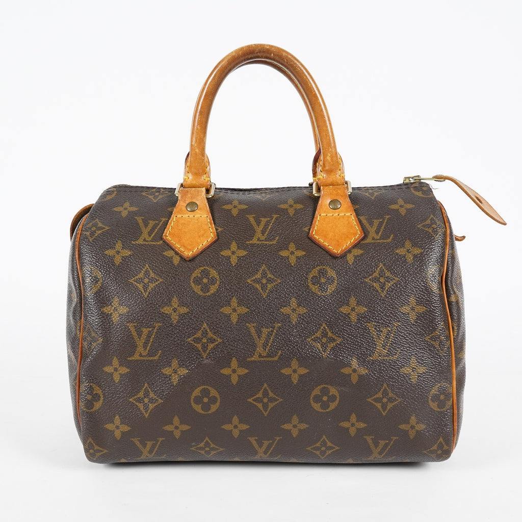 Louis Vuitton Monogram Speedy 25 Brown Canvas Handbag Used M41528 07A256978431