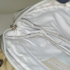 Chanel Chocolate Bar Quilted Turn Lock Shoulder Bag Beige Leather 07E317370012