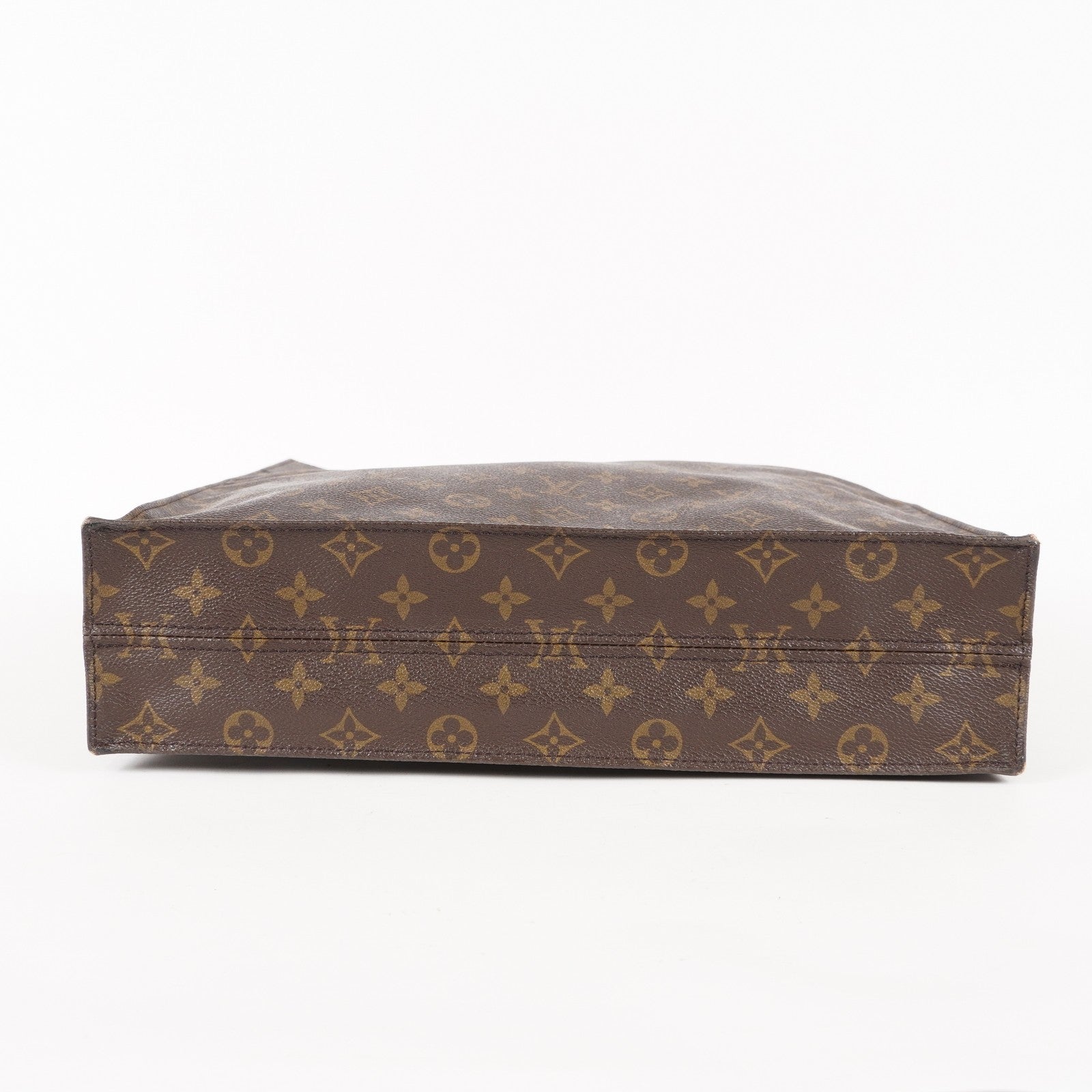 LOUIS VUITTON Sac Plat Handbag Monogram Canvas Brown M51140 06E092310012