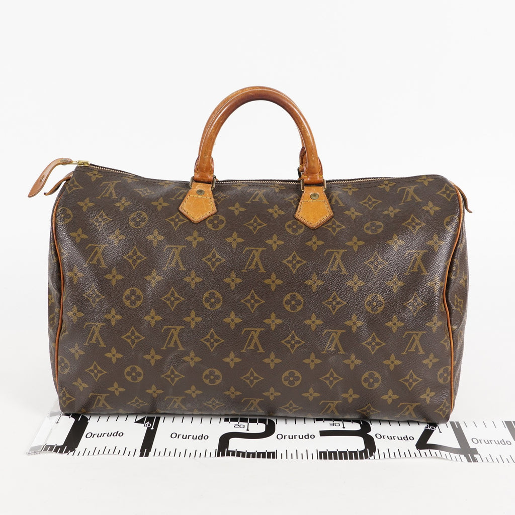 Authentic Louis Vuitton Monogram Speedy 40 M41522 Hand Boston Bag 01E095830030