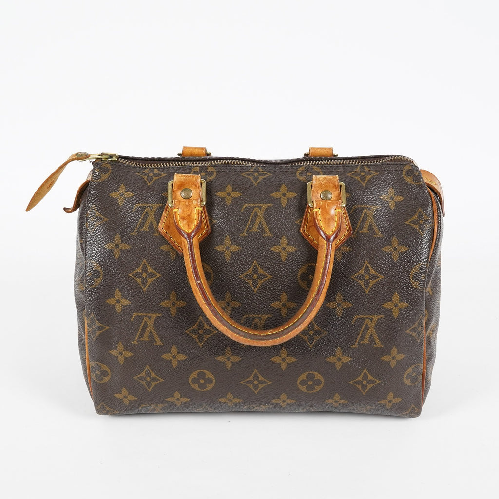 Louis Vuitton Monogram Speedy 25 Brown Canvas Handbag Used M41528 07A256978431