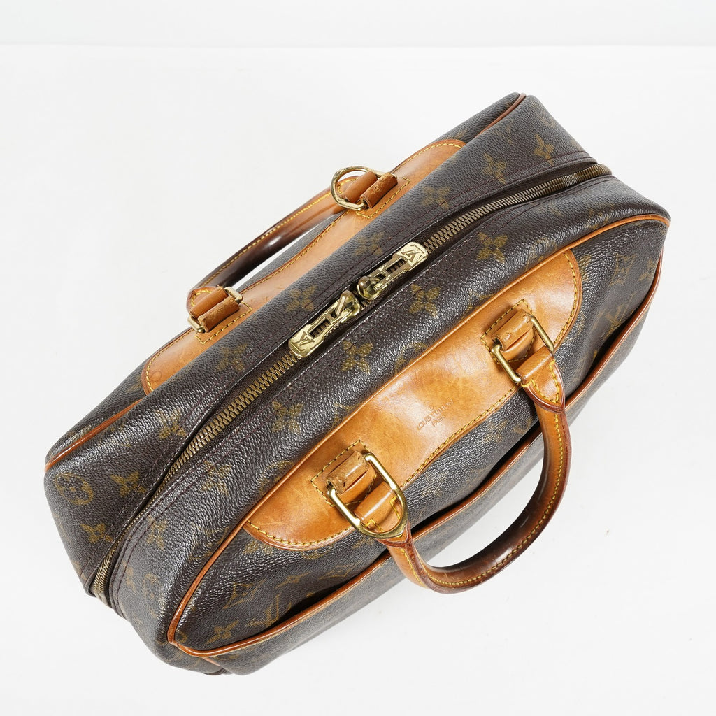 Louis Vuitton Deauville M47270 Monogram Canvas Brown Used Handbag 09M452945808