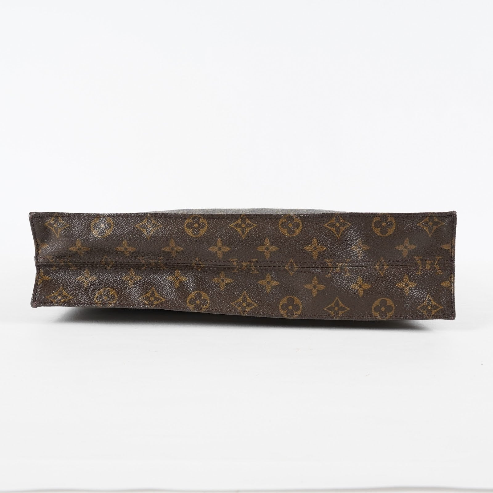 Louis Vuitton Sac Plat Monogram Canvas Hand Tote Bag Brown M51140 08E412310010