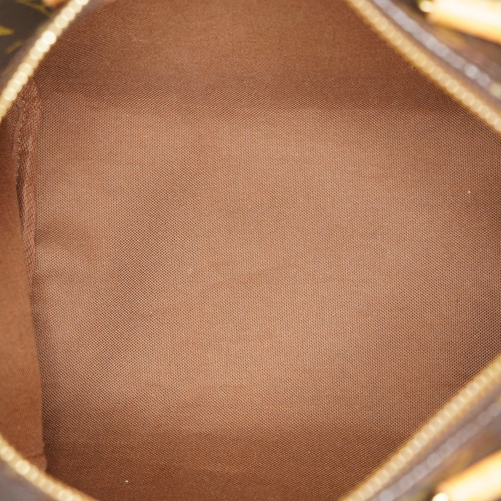 Louis Vuitton Monogram Speedy 25 Boston Handbag Brown Canvas M41528 07E057150029