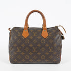 Louis Vuitton Speedy 25 M41528 Monogram Brown Boston Hand Bag Used 07E216490015