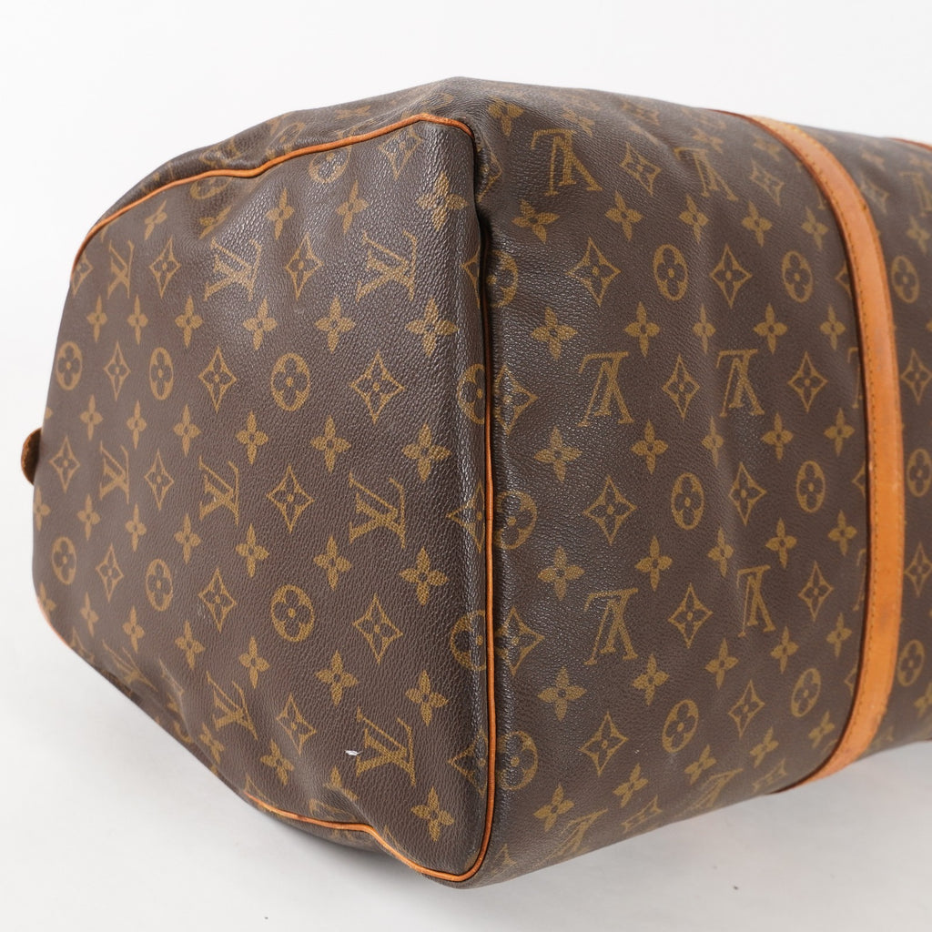 Authentic Louis Vuitton Monogram Keepall 55 M41424 Travel Bag 03E285830011