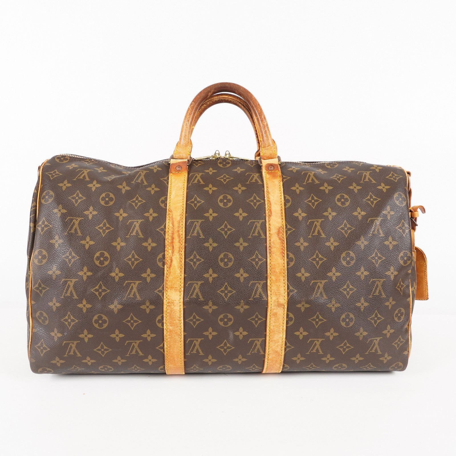 LOUIS VUITTON Keepall 50 Monogram Boston Bag Brown vintage M41426 06E133300010