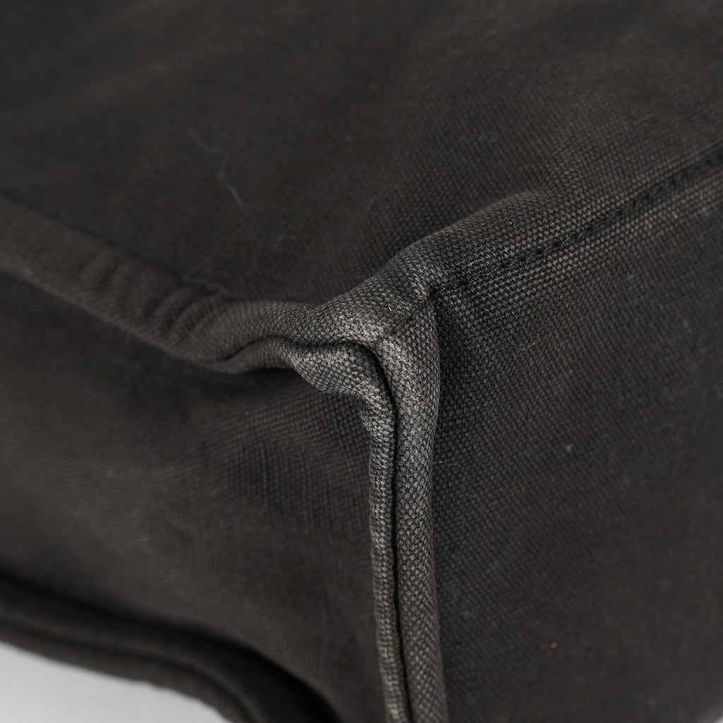 Hermes Fourre-Tout MM Black Canvas Tote Bag Handbag Vintage Used 08E04825030