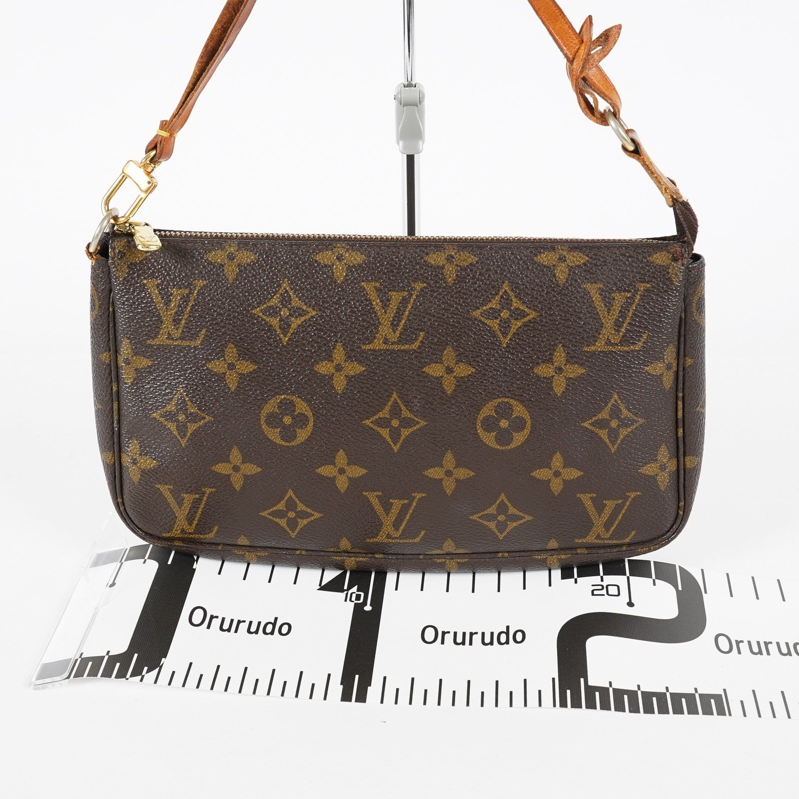 Louis Vuitton Pochette Accessoires M51980 Monogram Canvas Brown Bag 08E102970002