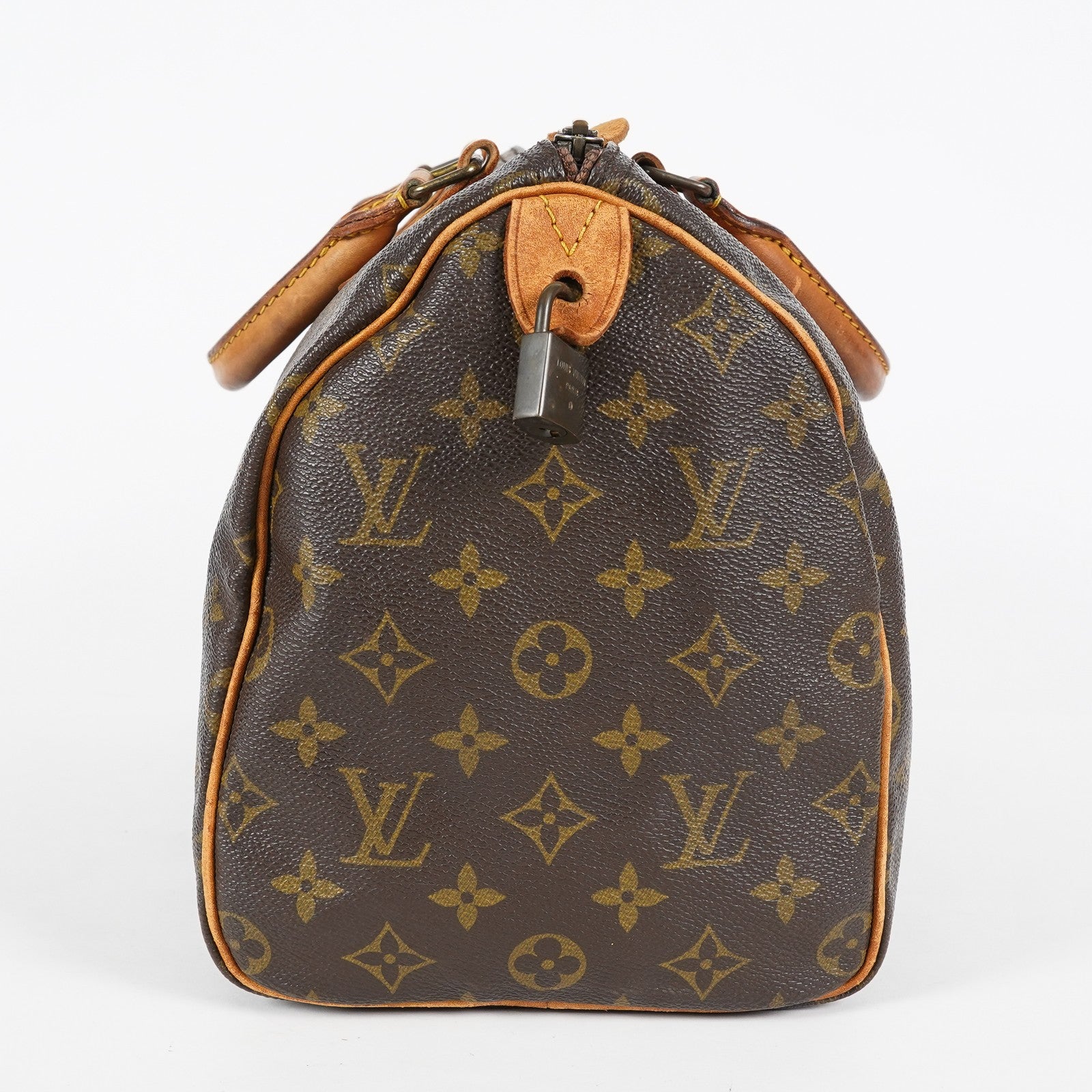 Louis Vuitton Speedy 30 Monogram Canvas Brown Boston Handbag M41526 08E065170002