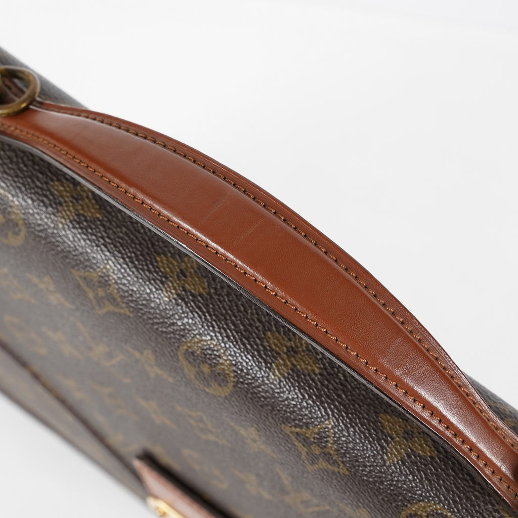 Louis Vuitton M53331 Monogram Briefcase Business Bag Brown Vintage 08A011944803