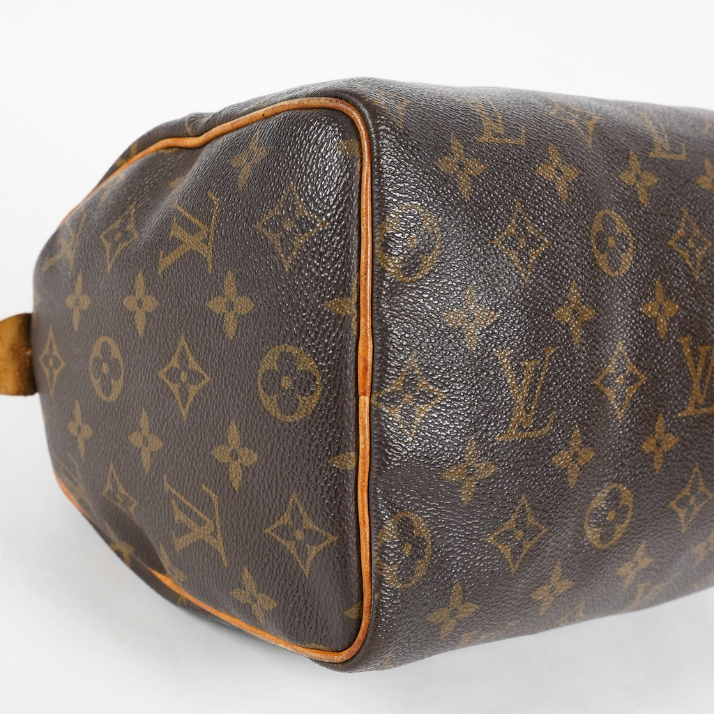 Louis Vuitton Speedy 25 M41528 Monogram Brown Boston Hand Bag Used 07E216490015