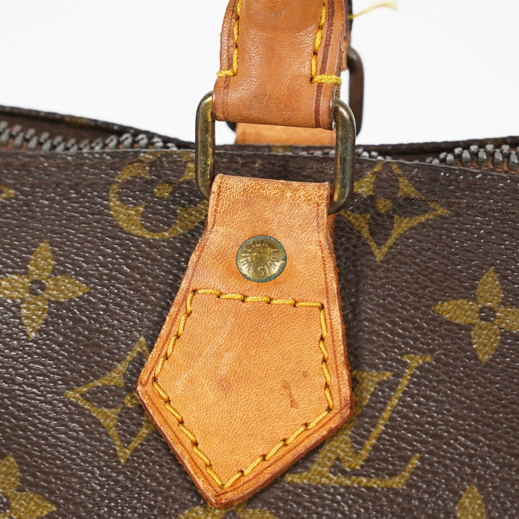 Louis Vuitton Speedy 30 Monogram Canvas Brown Boston Handbag M41526 08E065170002